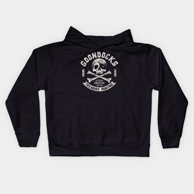 Goon Docks Treasure - Goonies - Retro Vintage 80's Cult Movie Kids Hoodie by Nemons